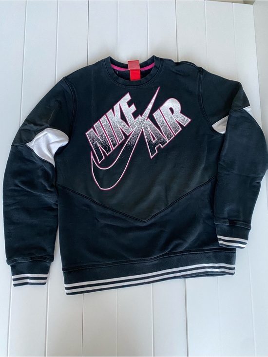 Nike Other - Vintage Nike Air Black Crewneck Sweatshirt with Pink and White Graphics